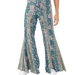 Free People Bali Sultry Bohemian Flare Leg Pants
